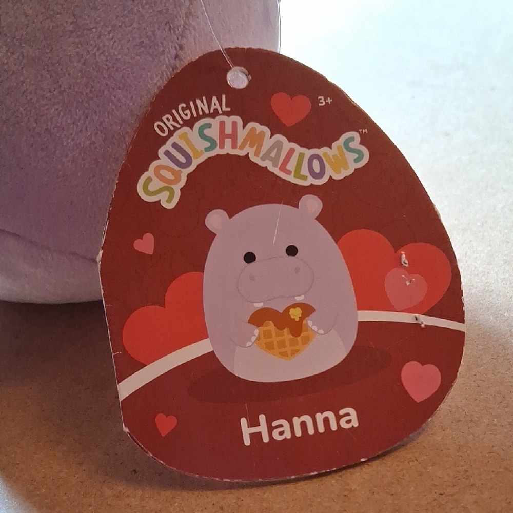 Original Squishmallows Lavender Hippo Plush Toy